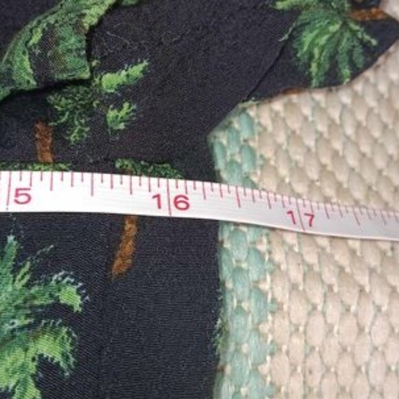 Forever 21 Palm Tree Print Dress Size Small - Picture 10 of 11
